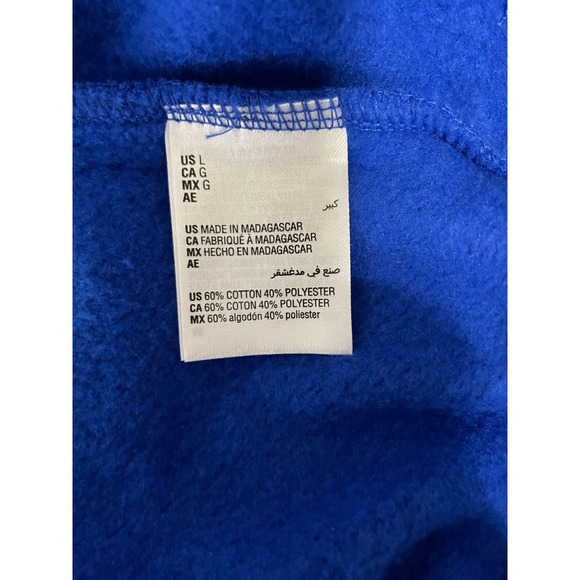 ID Ideology Men's Large Fleece Hoodie Front Pouch Pocket Ribbed Knit Trim NEW - Picture 5 of 7